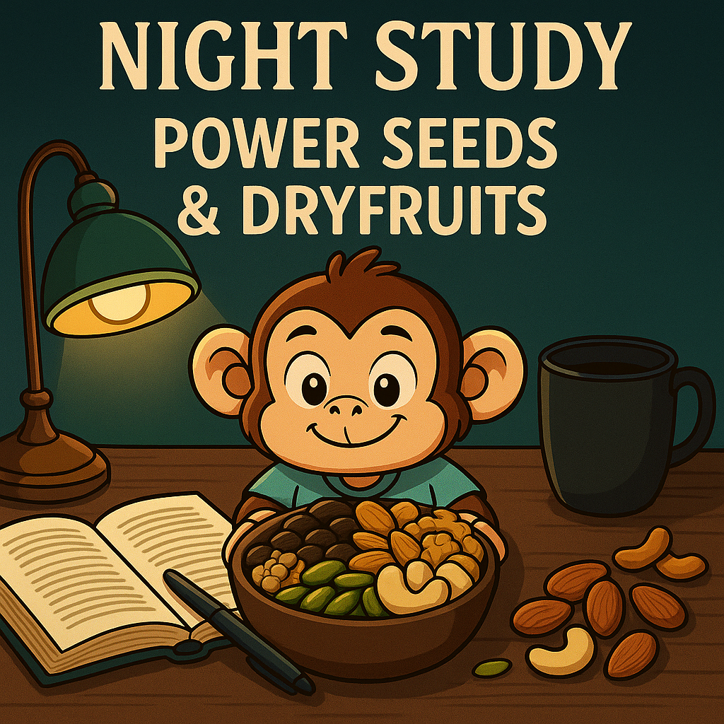 🌙 Night Study Power Seeds -Stay Alert • Boost Brain Oxygen • Power Through Late Nights