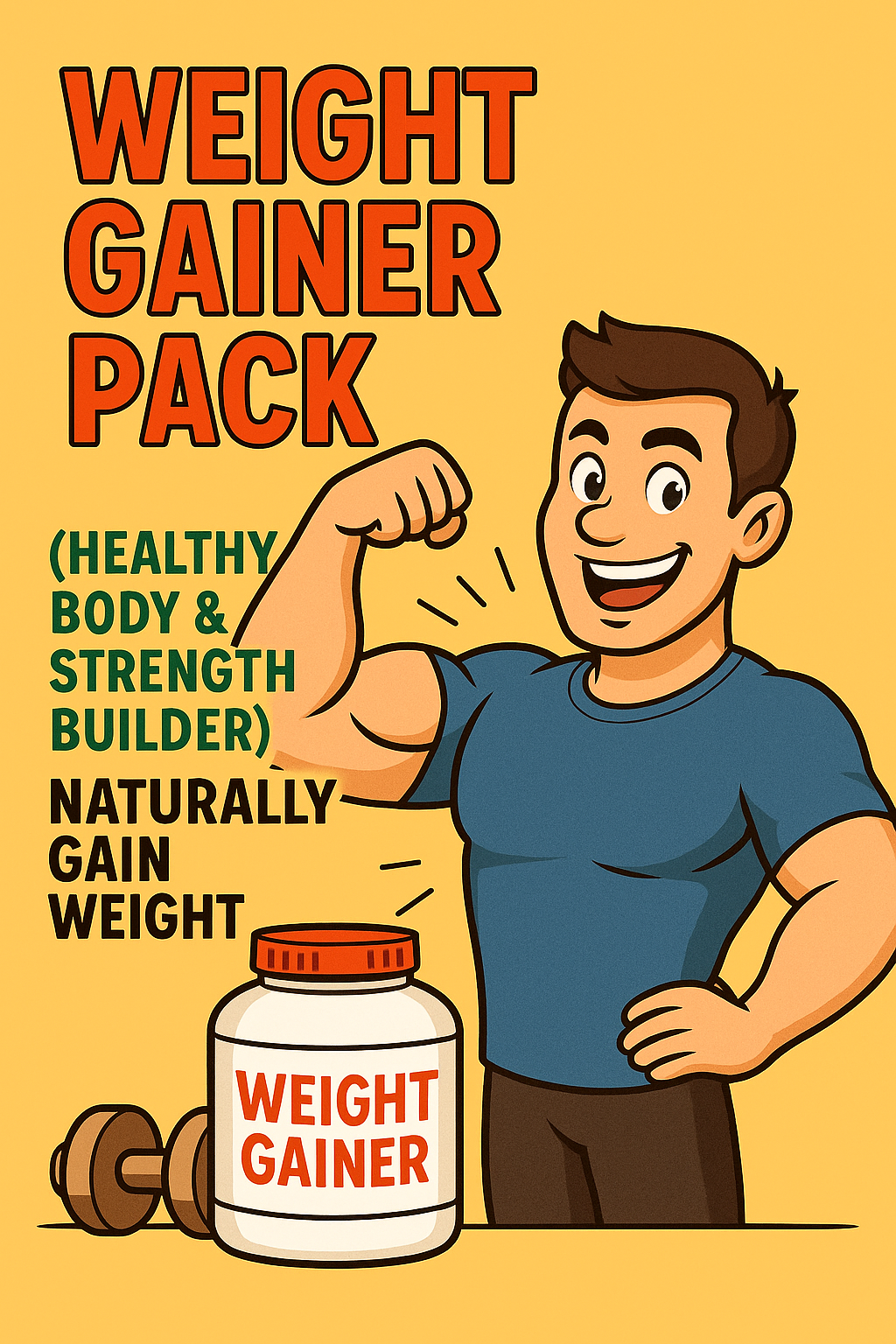 💪 Weight Gainer Pack (Healthy Body & Strength Builder) Naturally Gain Weight • 100% Clean Nutrition • Safe for Kids, Teens & Adults