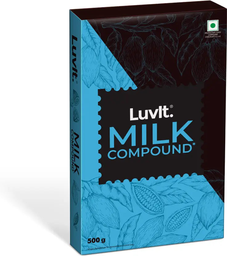 LuvIt Cocoa Crush - Milk Compound Bar | Perfect for Baking, Frosting, Chocolate Making Bars  (500 g)