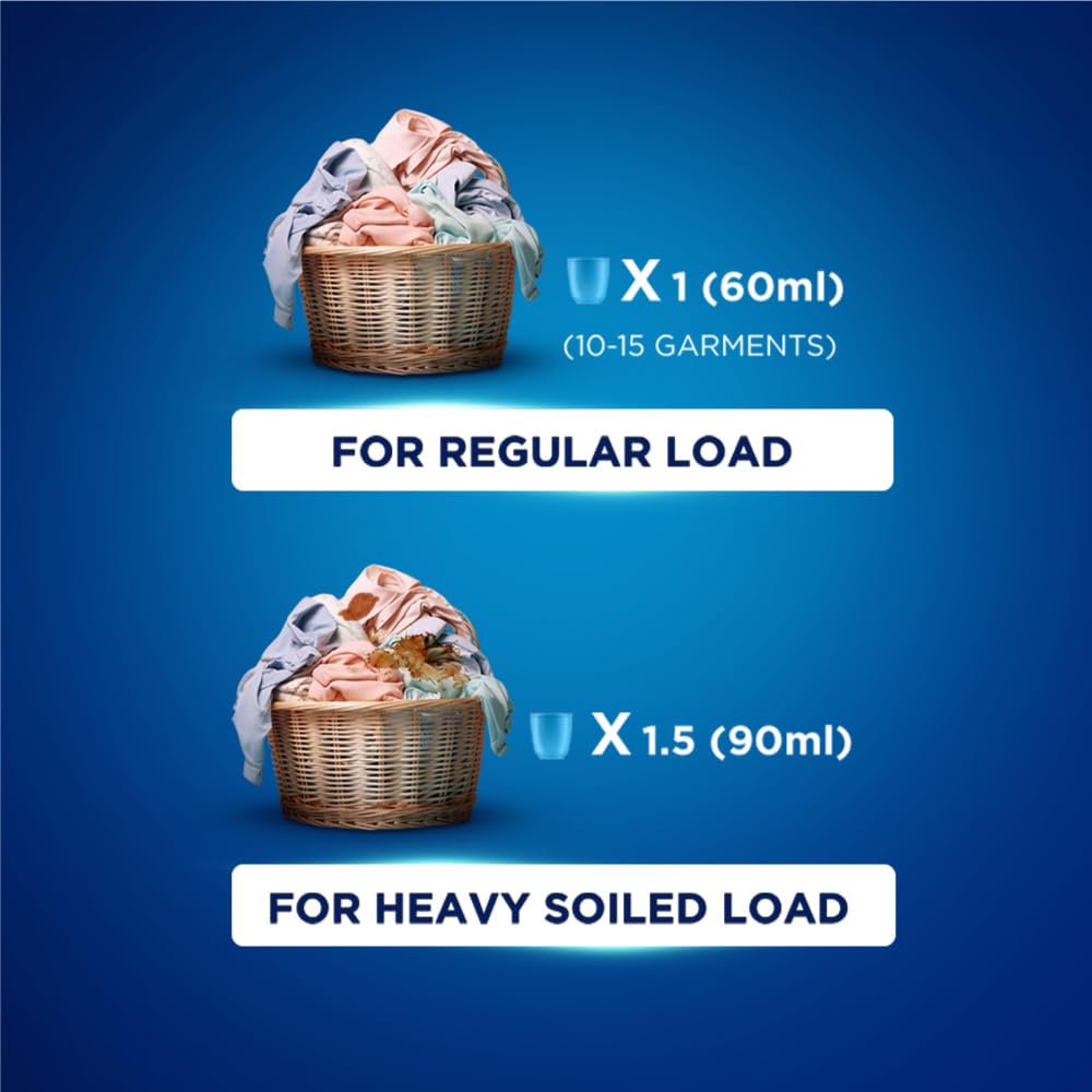 Surf Excel Matic Top Load Liquid Detergent 1L|| Specially designed for Tough Stain Removal on Laundry in Washing Machines