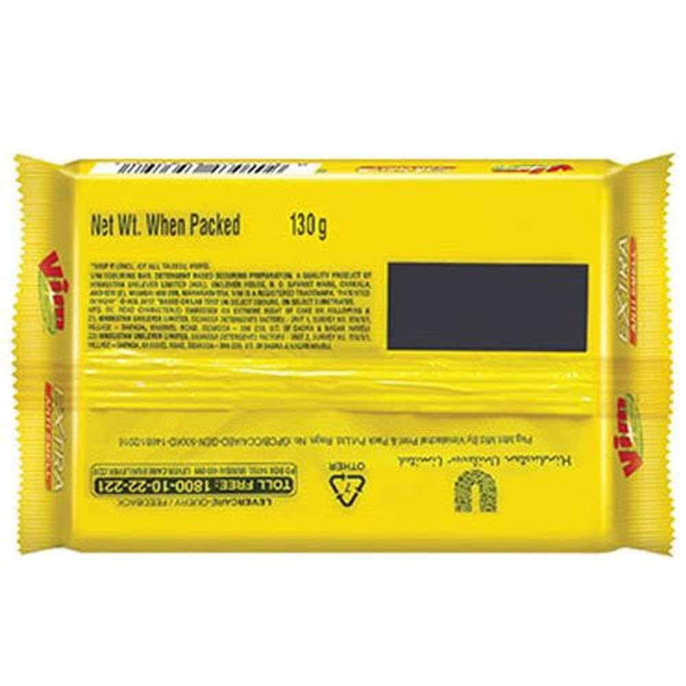 Vim Extra Anti Smell Dish Wash Bar - with Pudina, 130g Pack
