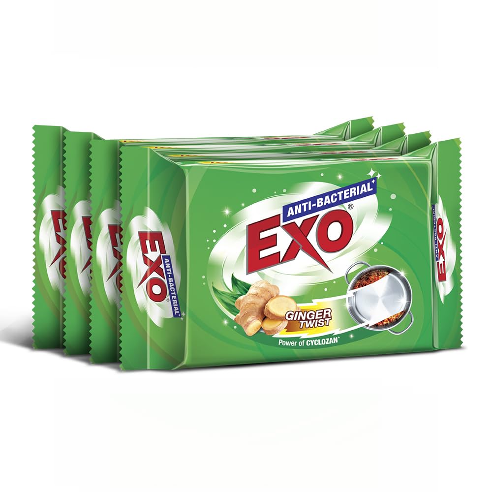 Exo Dishwash Bar, 480gm (120gm X (3 + 1 Bar Free)