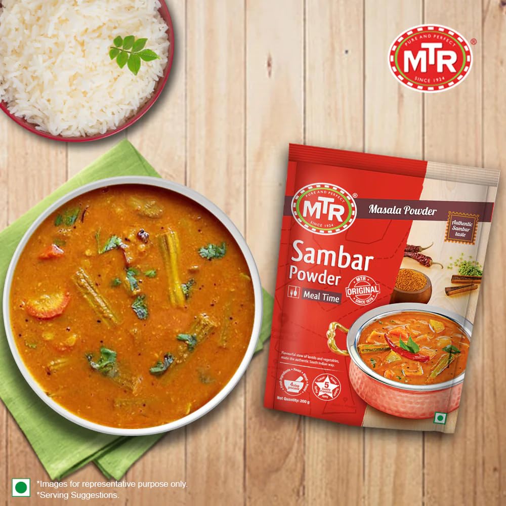 MTR Sambar Powder | Traditional Masalas | Authentic Recipe | 200g