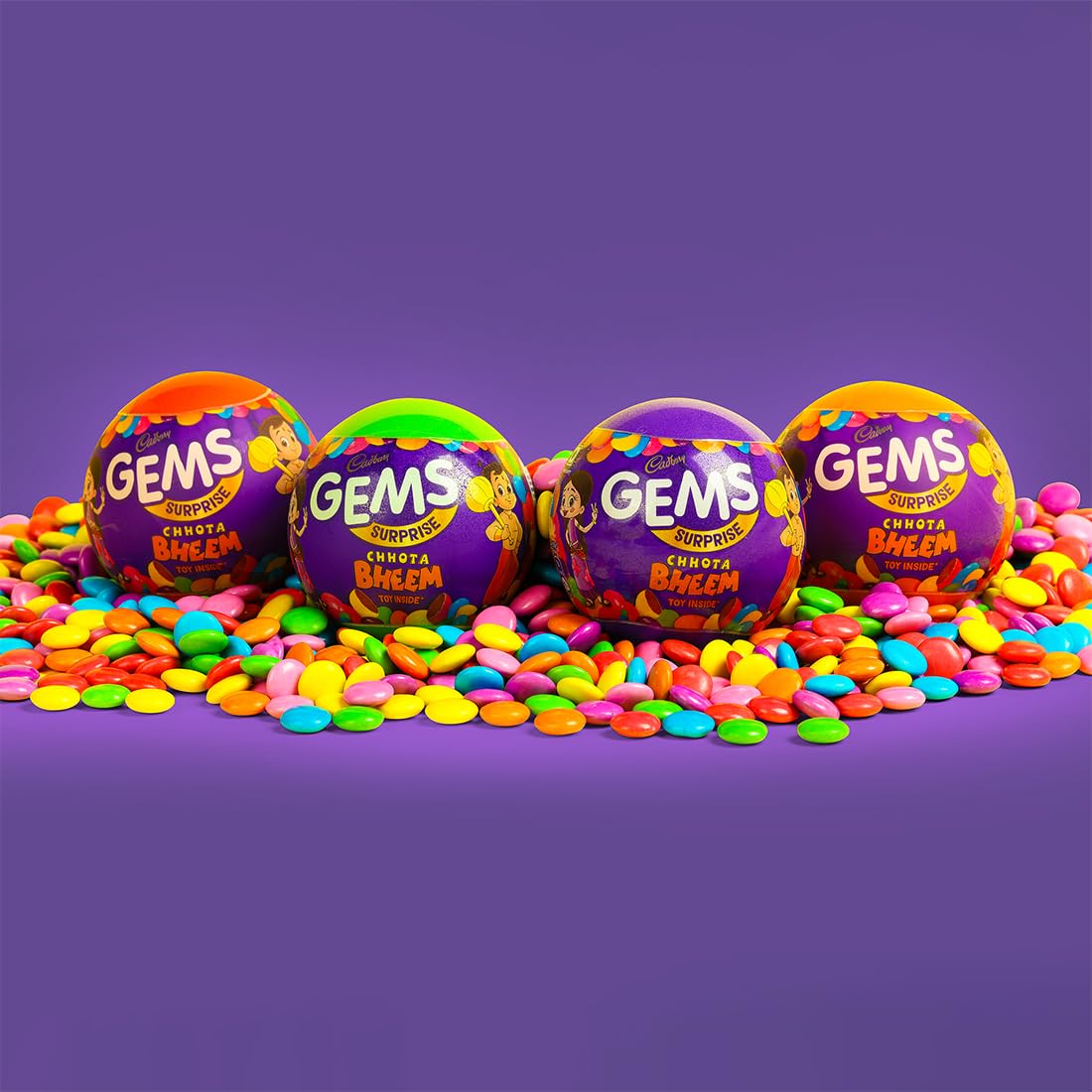 Cadbury Gems Surprise Chocolate Ball, 15.8 g