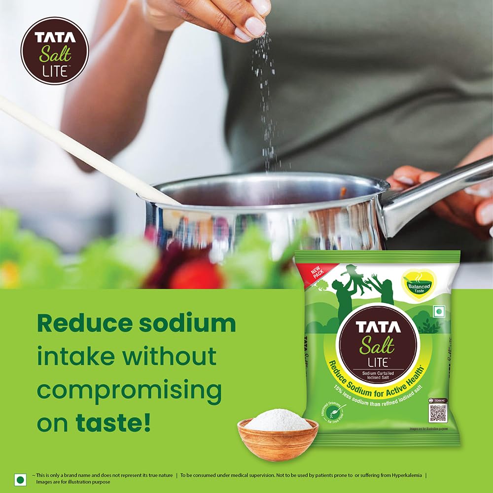 Tata Salt Lite, Low Sodium, 1kg TATA SALT