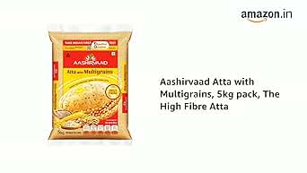 Aashirvaad Atta with Multigrains, 5kg pack, The High Fibre Atta