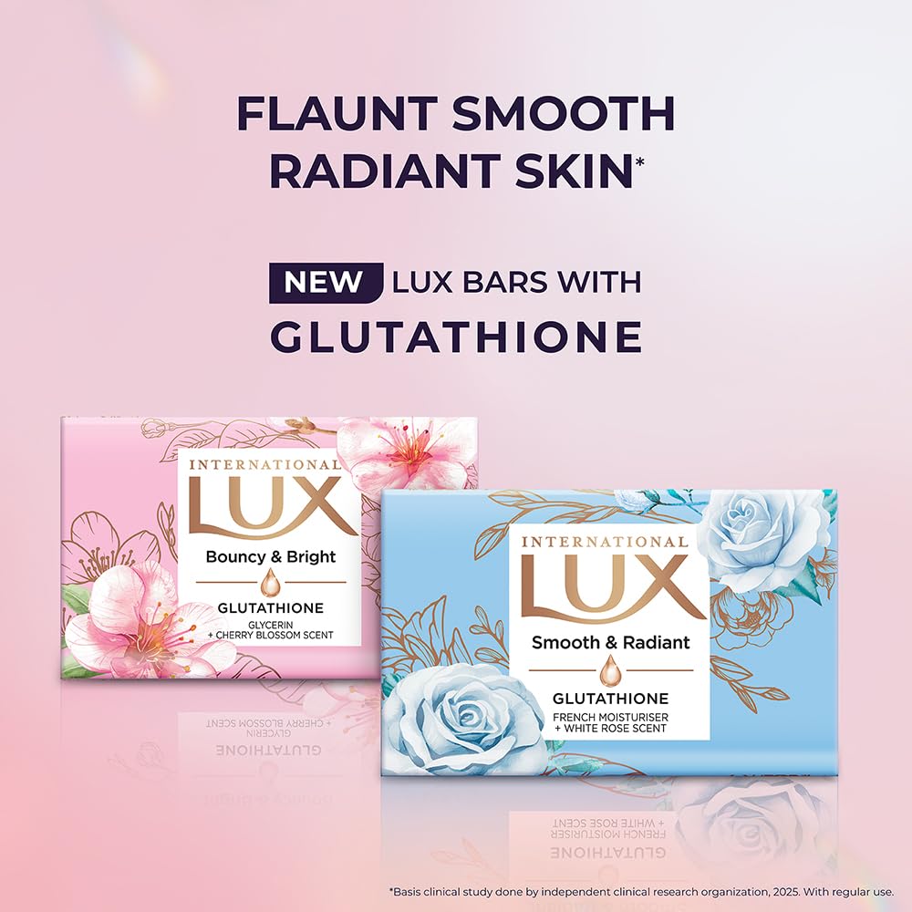 LUX International Smooth & Radiant Bathing Soap   LUXURIOUS BATHING EXPERIENCE,