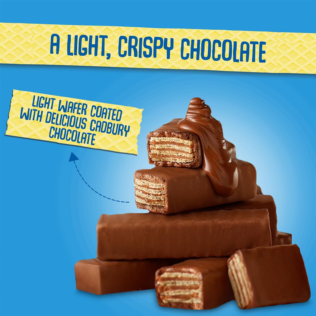 Cadbury Perk Mini Treats Chocolate Coated Wafers Bars, 115.5 g