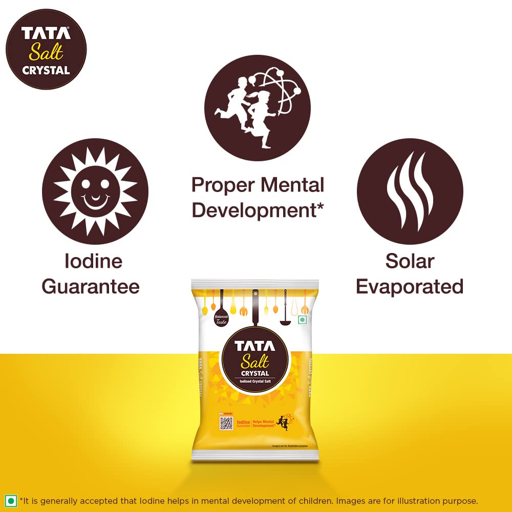 Tata Salt Crystal Salt, 1 kg Brand: TATA SALT