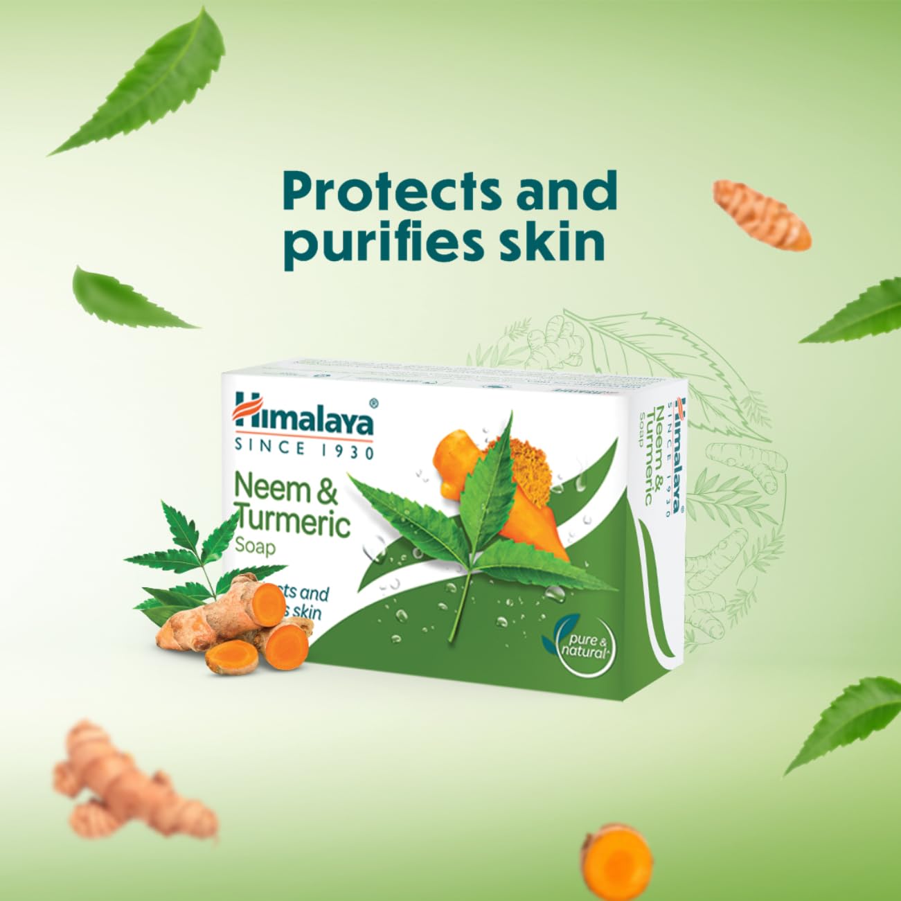 imalaya Herbals Neem And Turmeric Soap, 125g