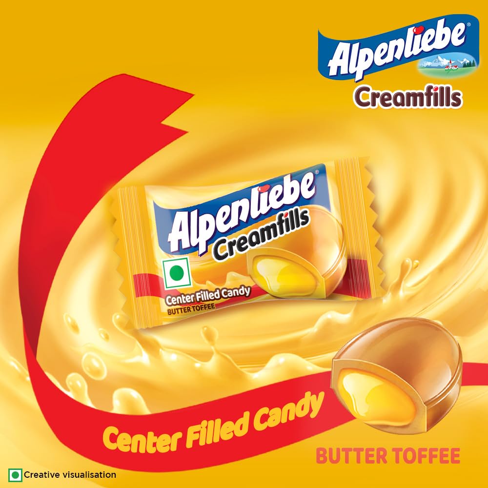ALPENLIEBE Creamfills - Butter Toffee, 40 pcs (144 g)