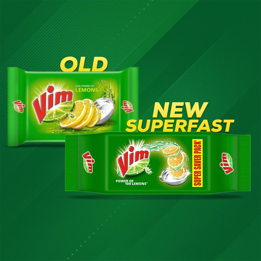 Vim Bar - 200gm  Superfast Vim Dishwash Bar -