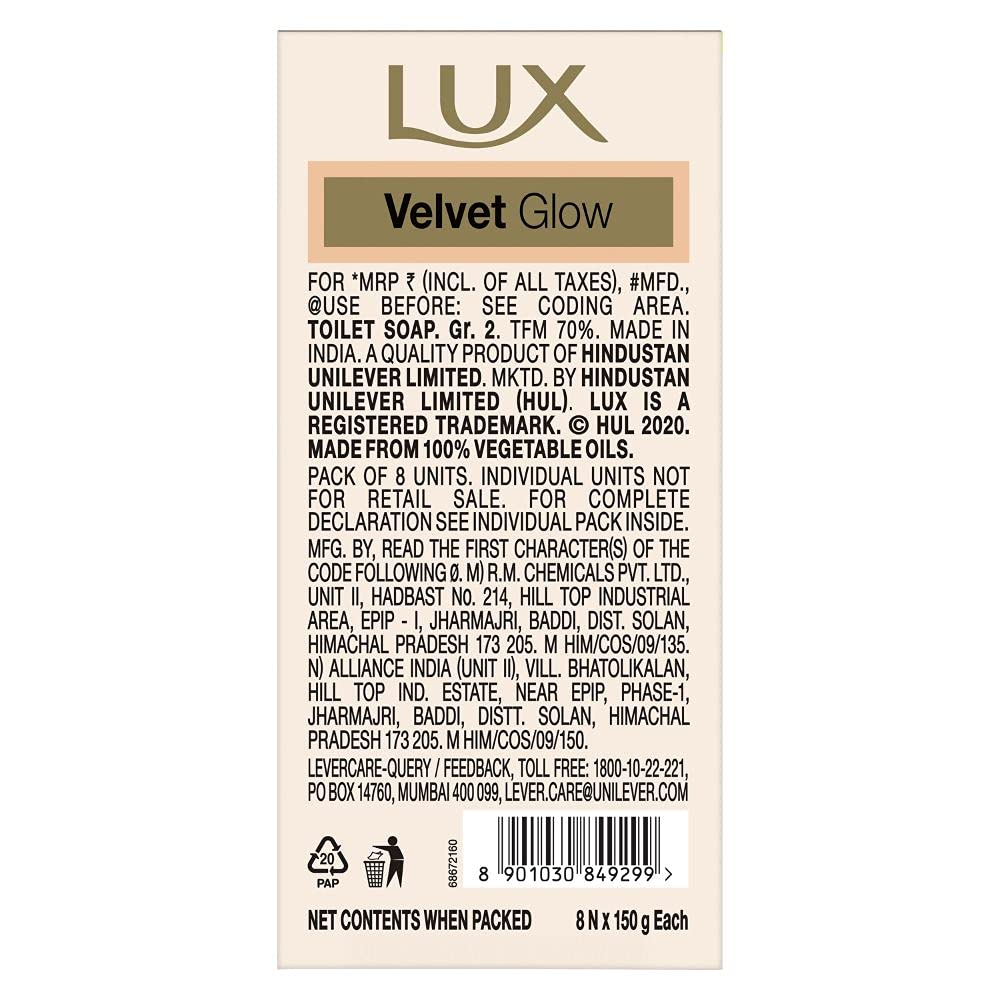 LUX Velvet Glow Jasmine & Vitamin E for Glowing Skin Beauty Soap