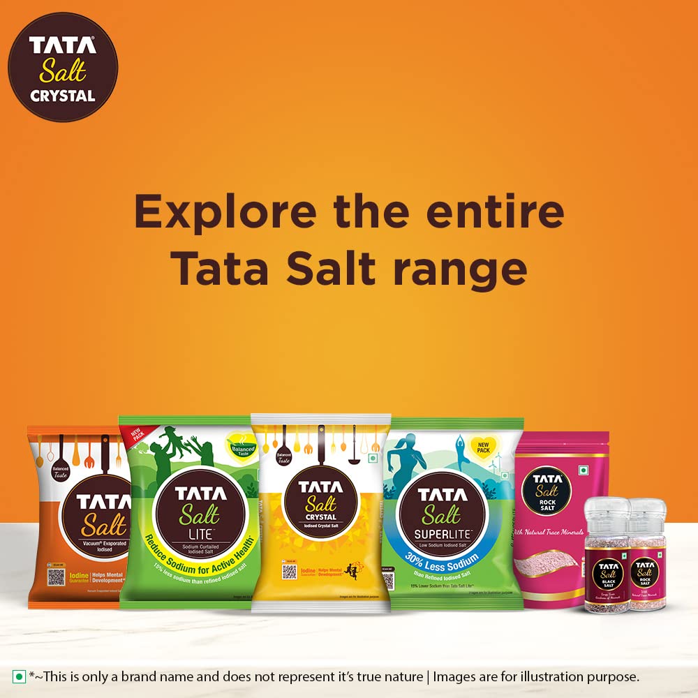 Tata Salt Crystal Salt, 1 kg Brand: TATA SALT