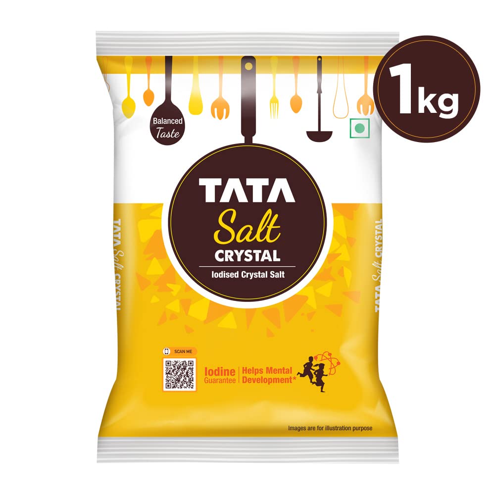 Tata Salt Crystal Salt, 1 kg Brand: TATA SALT