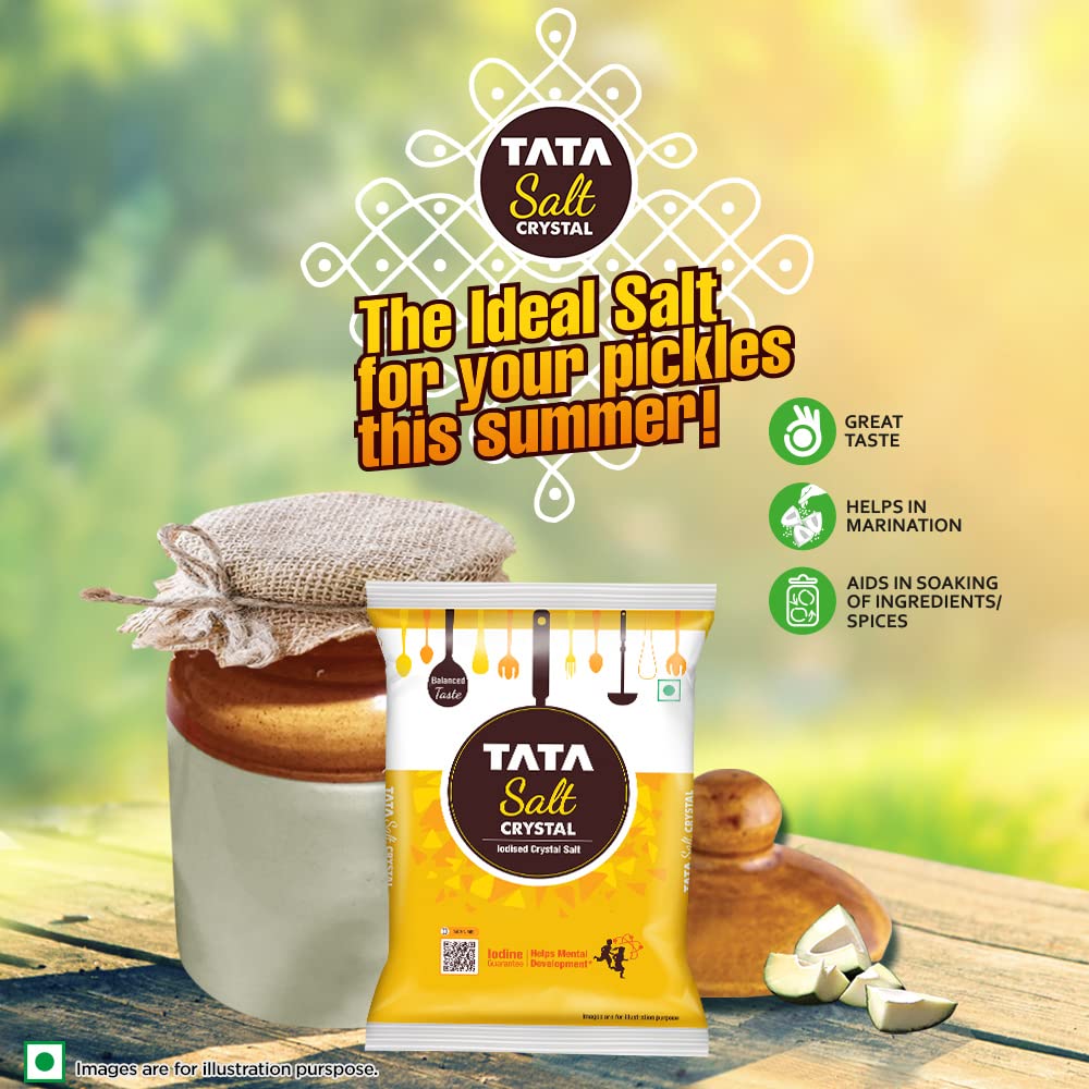 Tata Salt Crystal Salt, 1 kg Brand: TATA SALT
