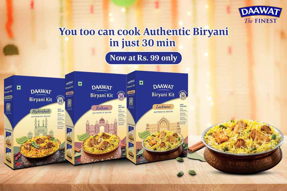Daawat Biryani Kit Hyderabadi |  | Ready in 30 min | 334 gm