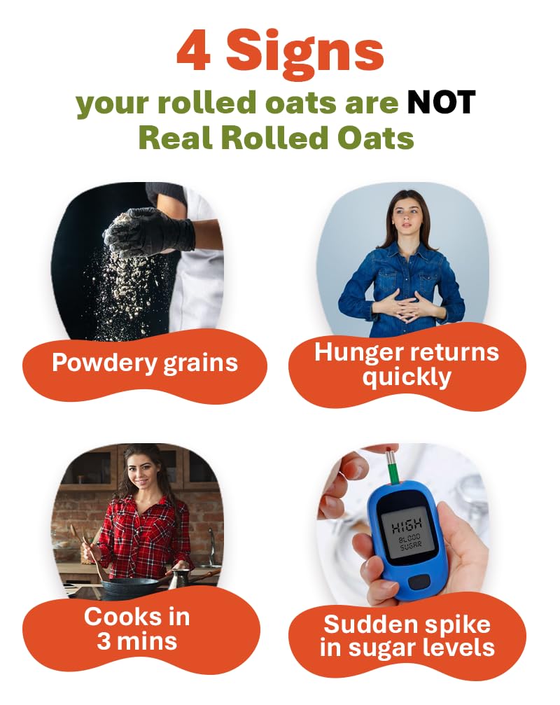 True Elements Rolled Oats 1.2 kg - Diet Food | 100% Wholegrain | Jumbo Oats useful for oatmeal
