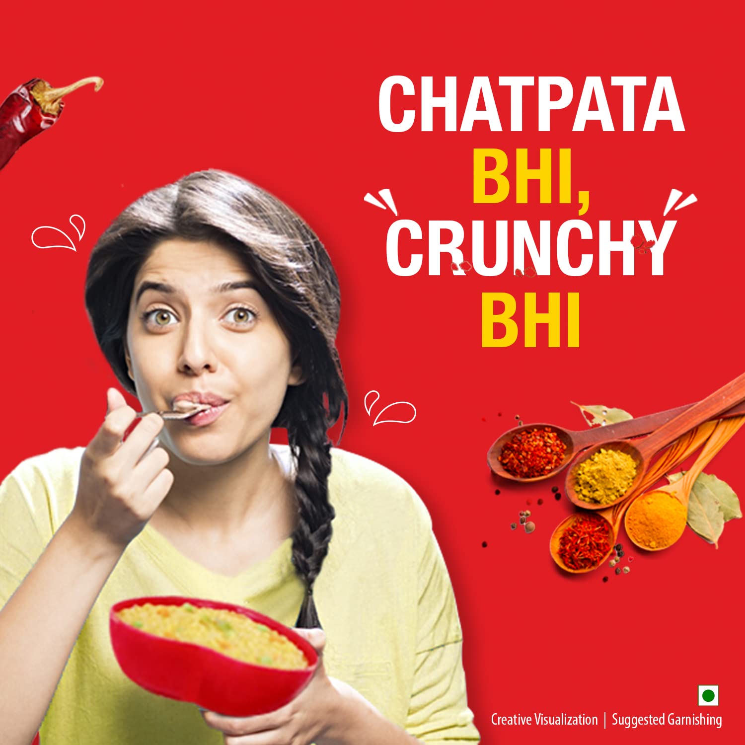 Saffola Masala Oats Karara Crunch,  500g| Tasty Evening Snack,