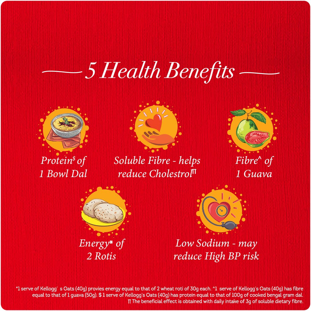 Kellogg's Oats, Rolled Oats, 900gram/990gram Pack