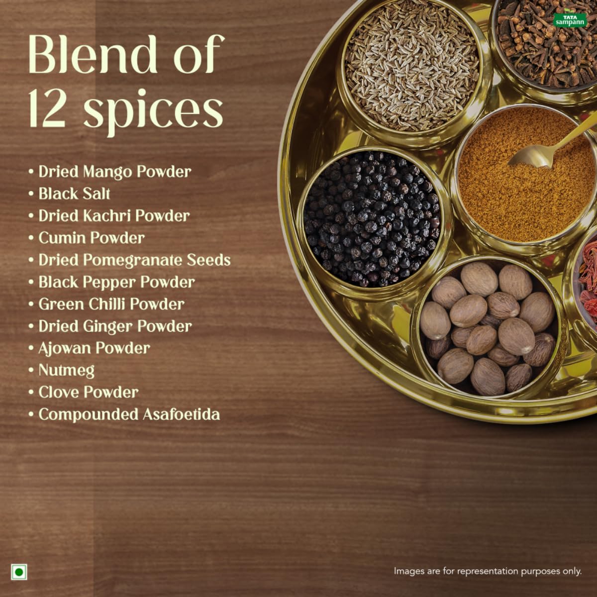Tata Sampann Chaat Masala with Natural Oils,