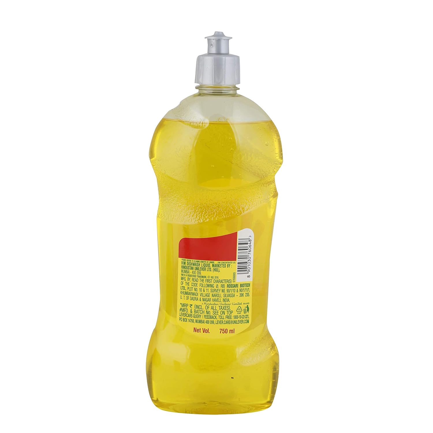 Vim Dishwash Liquid - 750 ml (Lemon)