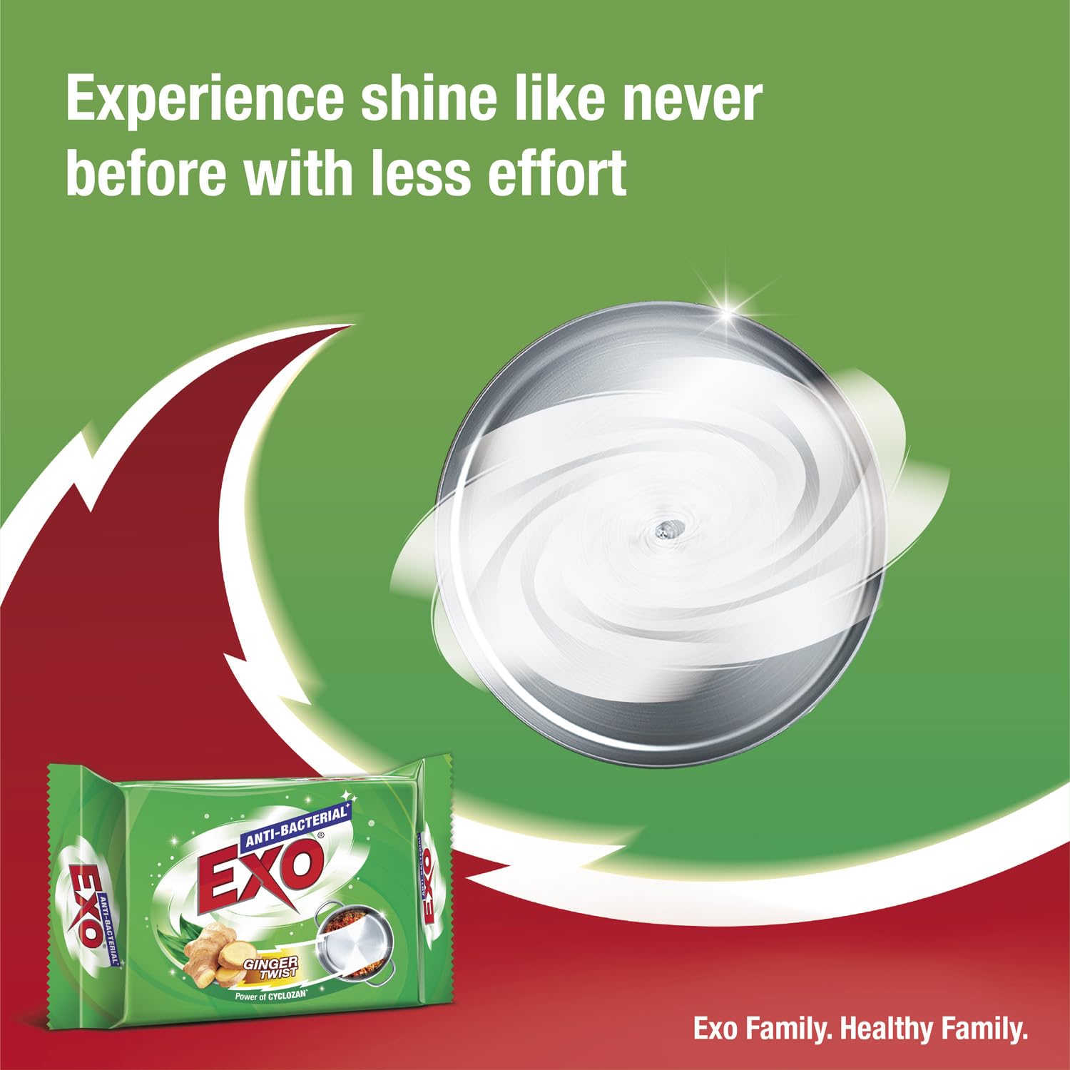 Exo Dishwash Bar, 480gm (120gm X (3 + 1 Bar Free)