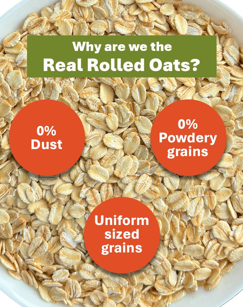 True Elements Rolled Oats 1.2 kg - Diet Food | 100% Wholegrain | Jumbo Oats useful for oatmeal