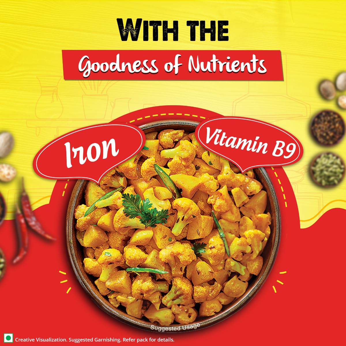 MAGGI Masala-Vegetable Masala, All in One | 120g Pouch (6g x 20 Sachets)