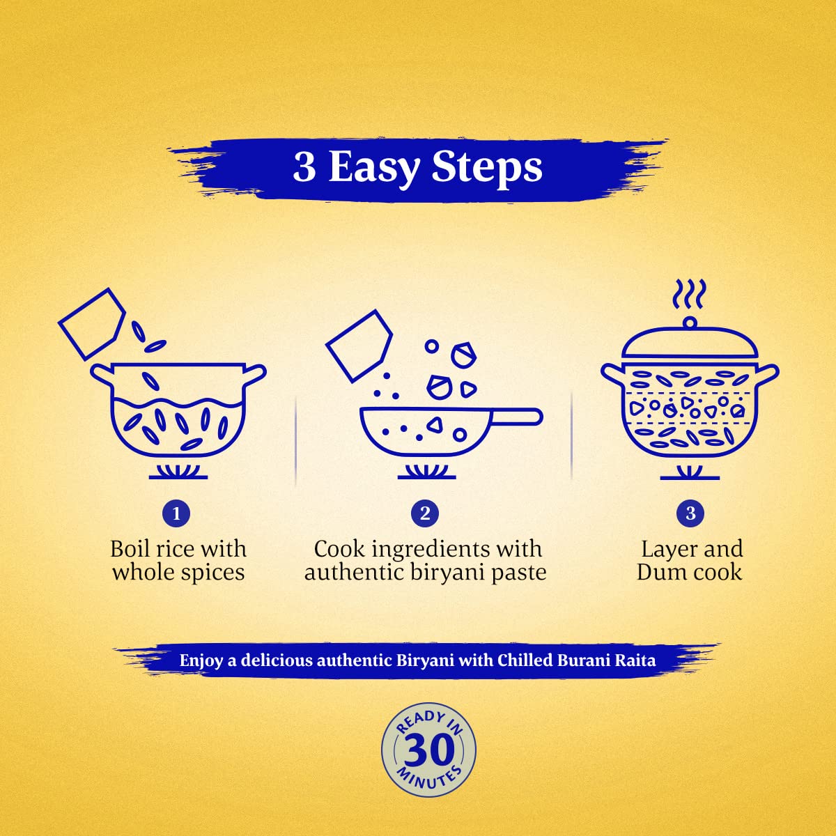 Daawat Biryani Kit Kolkata |  Ready in 30 min | 334gm