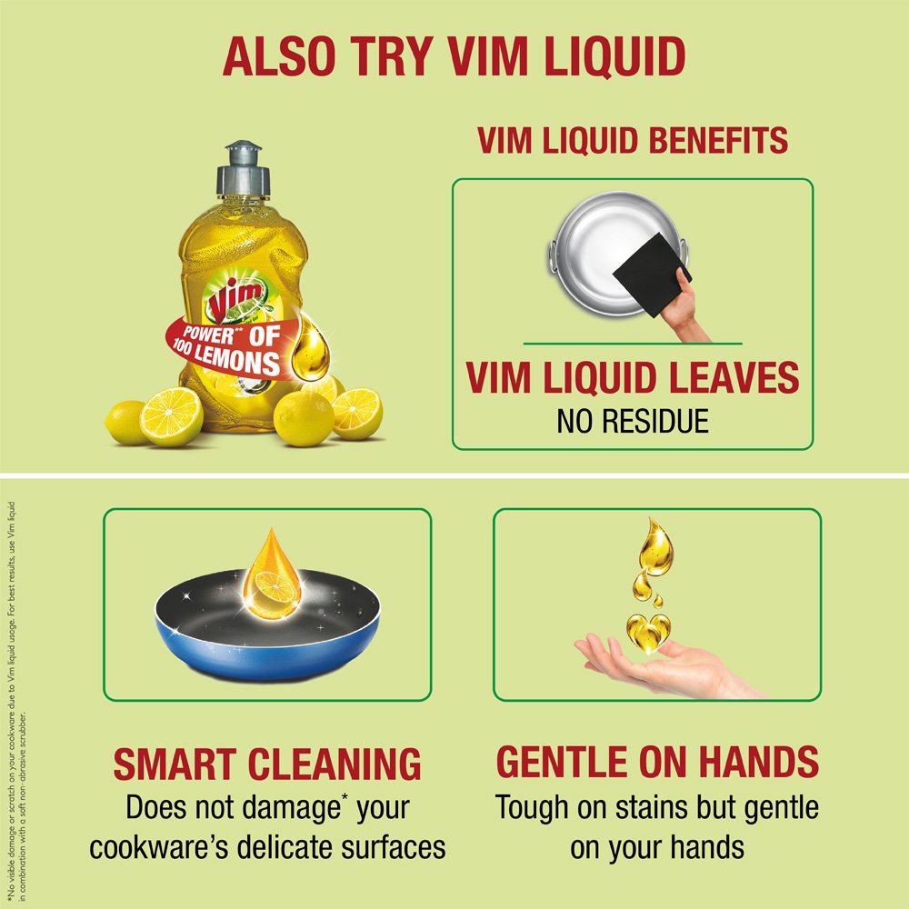 Vim Dishwash Bar - 200 g (Pack of 3)
