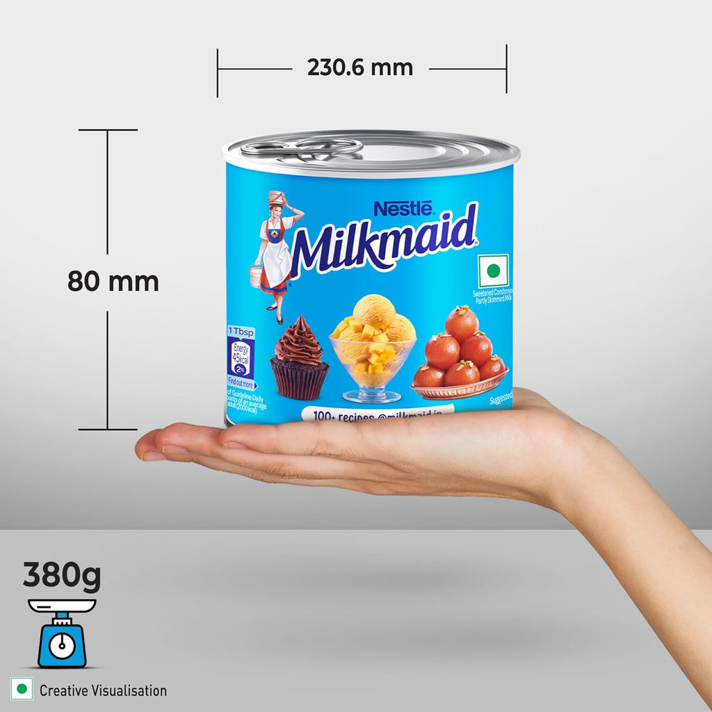Milkmaid Nestle Partly Skimmed Sweetened Condensed Milk, 380g