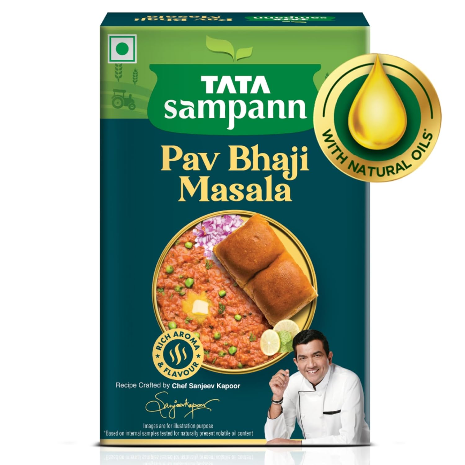 Tata Sampann Pav Bhaji Masala with Natural Oils,