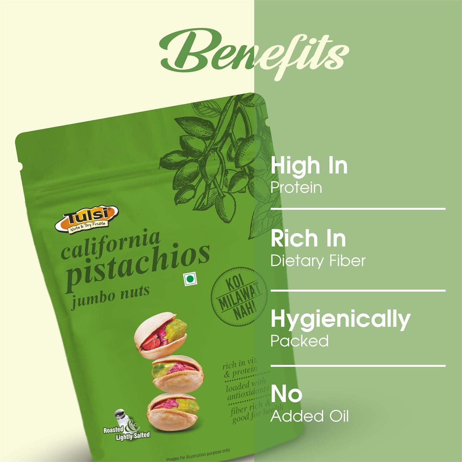 Tulsi Roasted California Pistachios, 200g