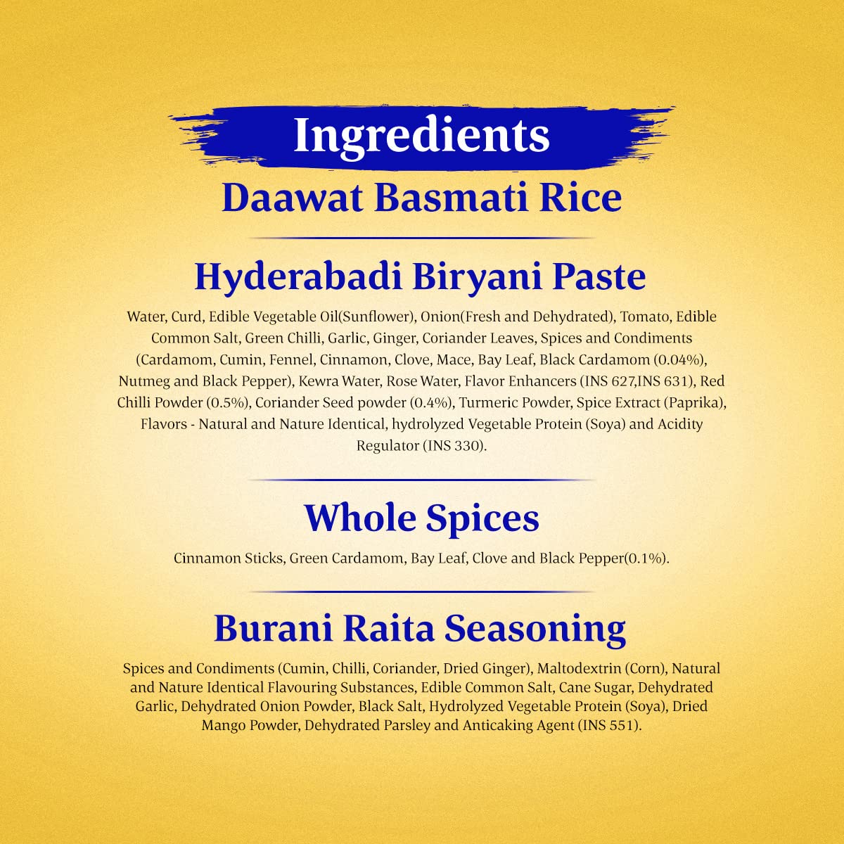 Daawat Biryani Kit Hyderabadi |  | Ready in 30 min | 334 gm