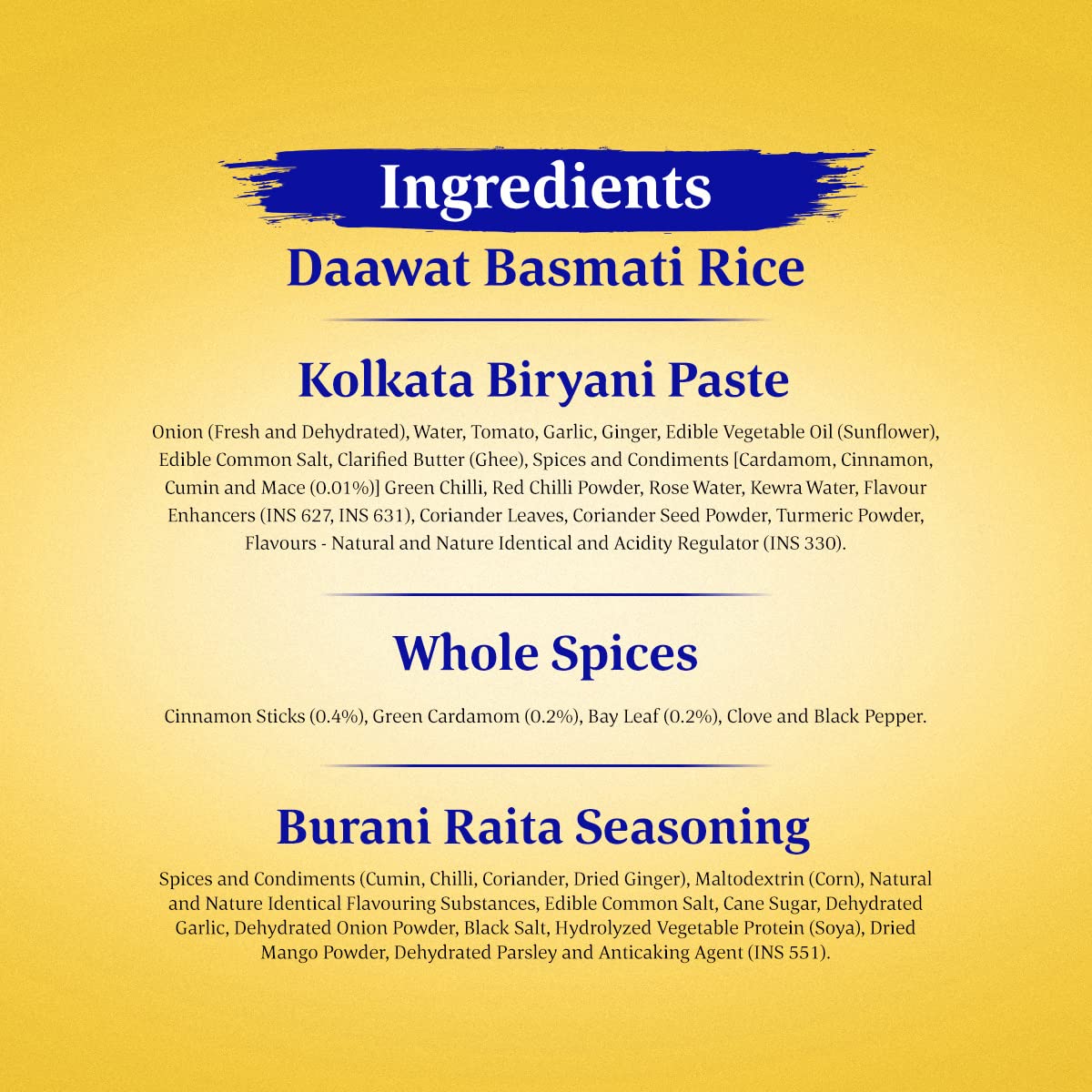 Daawat Biryani Kit Kolkata |  Ready in 30 min | 334gm