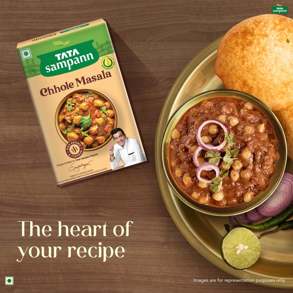 Tata Sampann Chhole Masala with Natural Oils,
