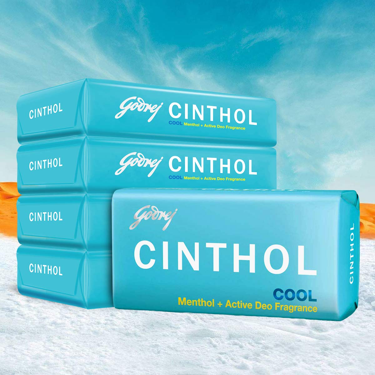 Cinthol Cool Soap, 100g | with Icy-cool Menthol |  For All Skin