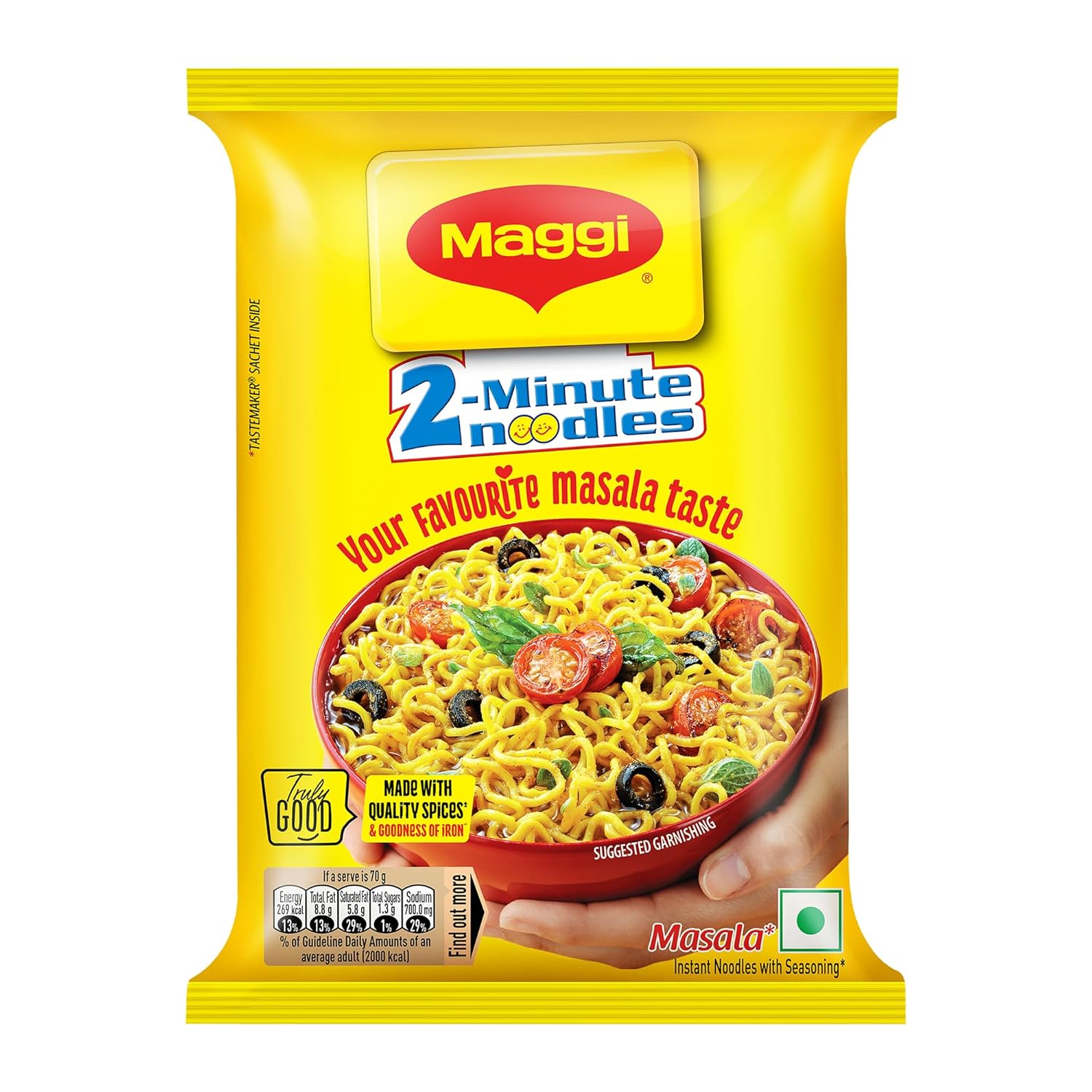 MAGGI 2-Minute Instant Noodles,Masala Noodles With Goodness Of Iron