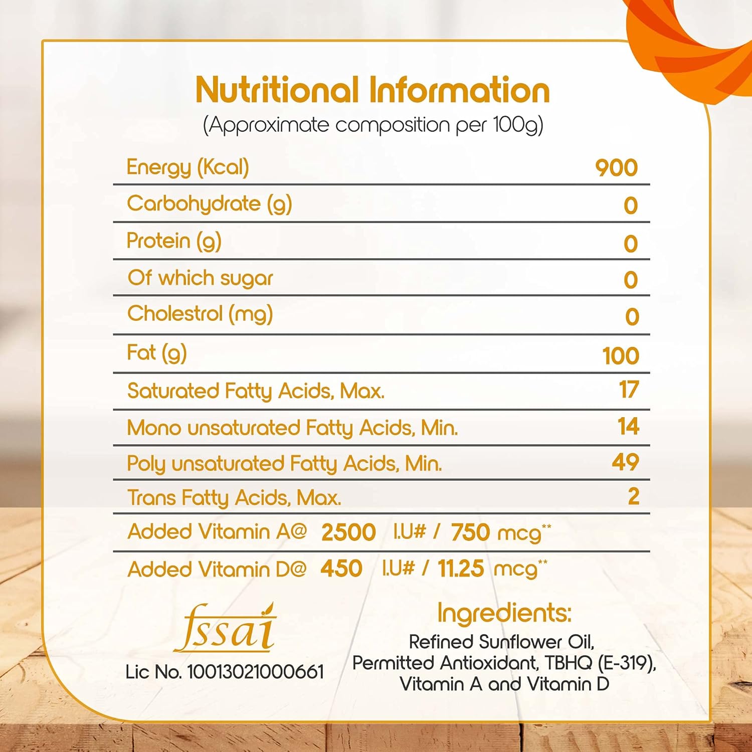 Fortune Sunlite Refined Sunflower Oil, 870gm Pouch (Weight May Vary)