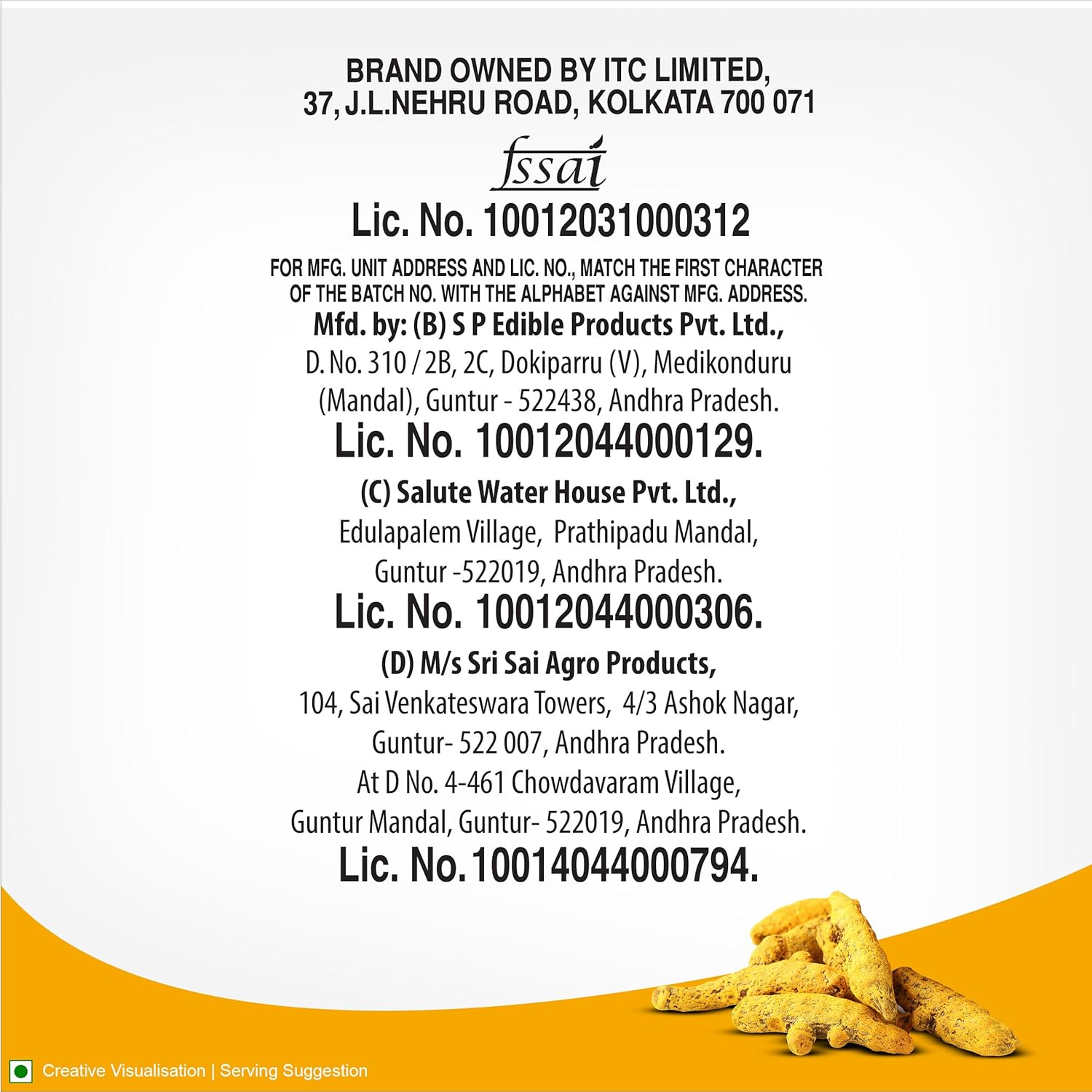 Aashirvaad Turmeric Powder,   (  పసుపు పొడి )