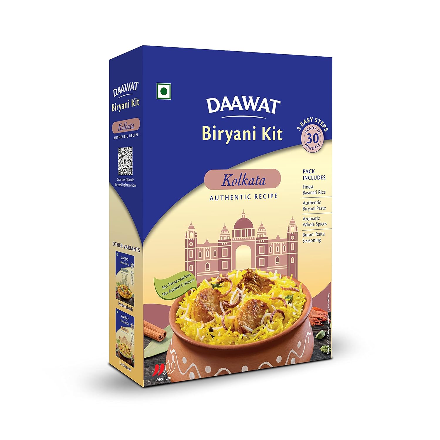 Daawat Biryani Kit Kolkata |  Ready in 30 min | 334gm