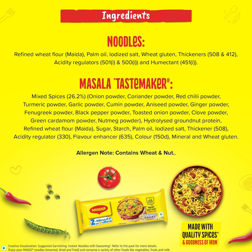 MAGGI 2-Minute Instant Noodles,Masala Noodles .