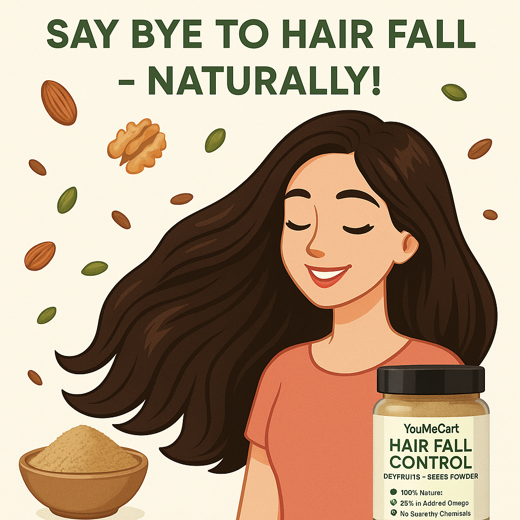 🌿 Hair Fall Control & Hair Growth Pack -Nourish Hair Roots | Reduce Hair Fall | 100% Natural Dry Fruits & Seeds