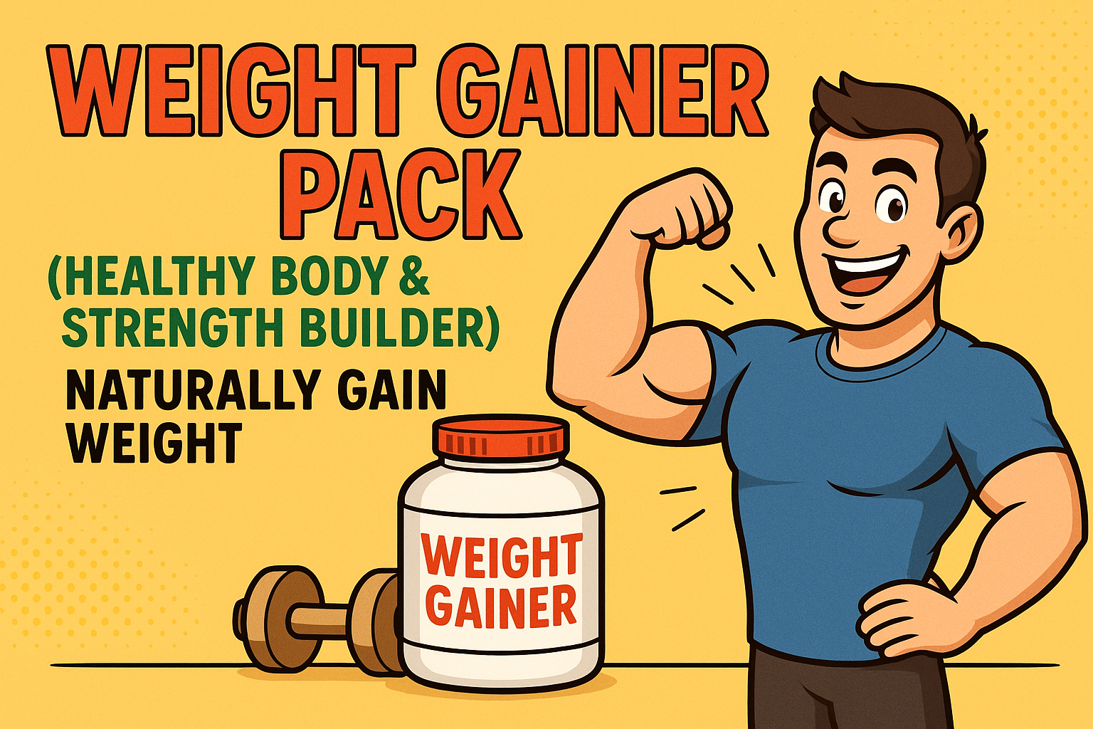 💪 Weight Gainer Pack (Healthy Body & Strength Builder) Naturally Gain Weight • 100% Clean Nutrition • Safe for Kids, Teens & Adults