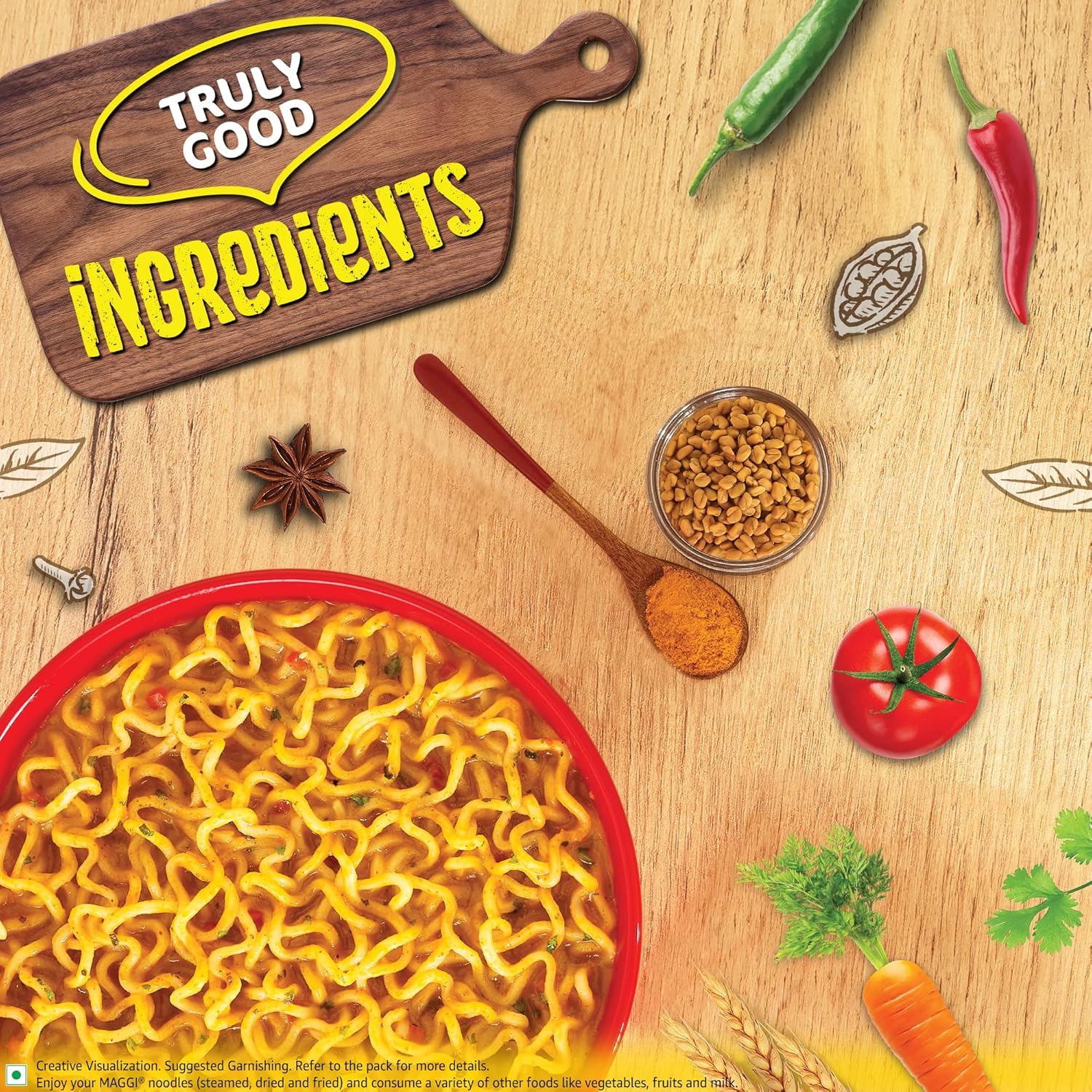 MAGGI 2-Minute Instant Noodles,Masala Noodles With Goodness Of Iron