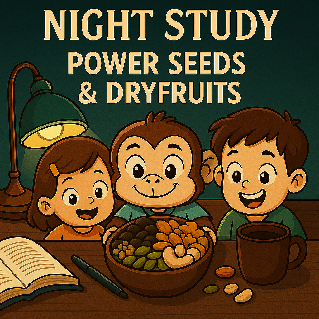 🌙 Night Study Power Seeds -Stay Alert • Boost Brain Oxygen • Power Through Late Nights
