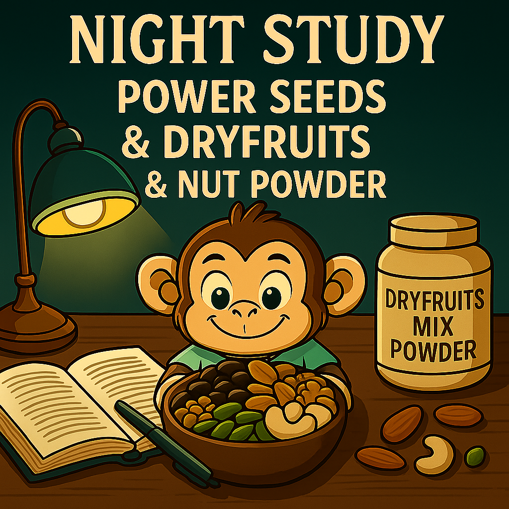 🌙 Night Study Power Seeds -Stay Alert • Boost Brain Oxygen • Power Through Late Nights