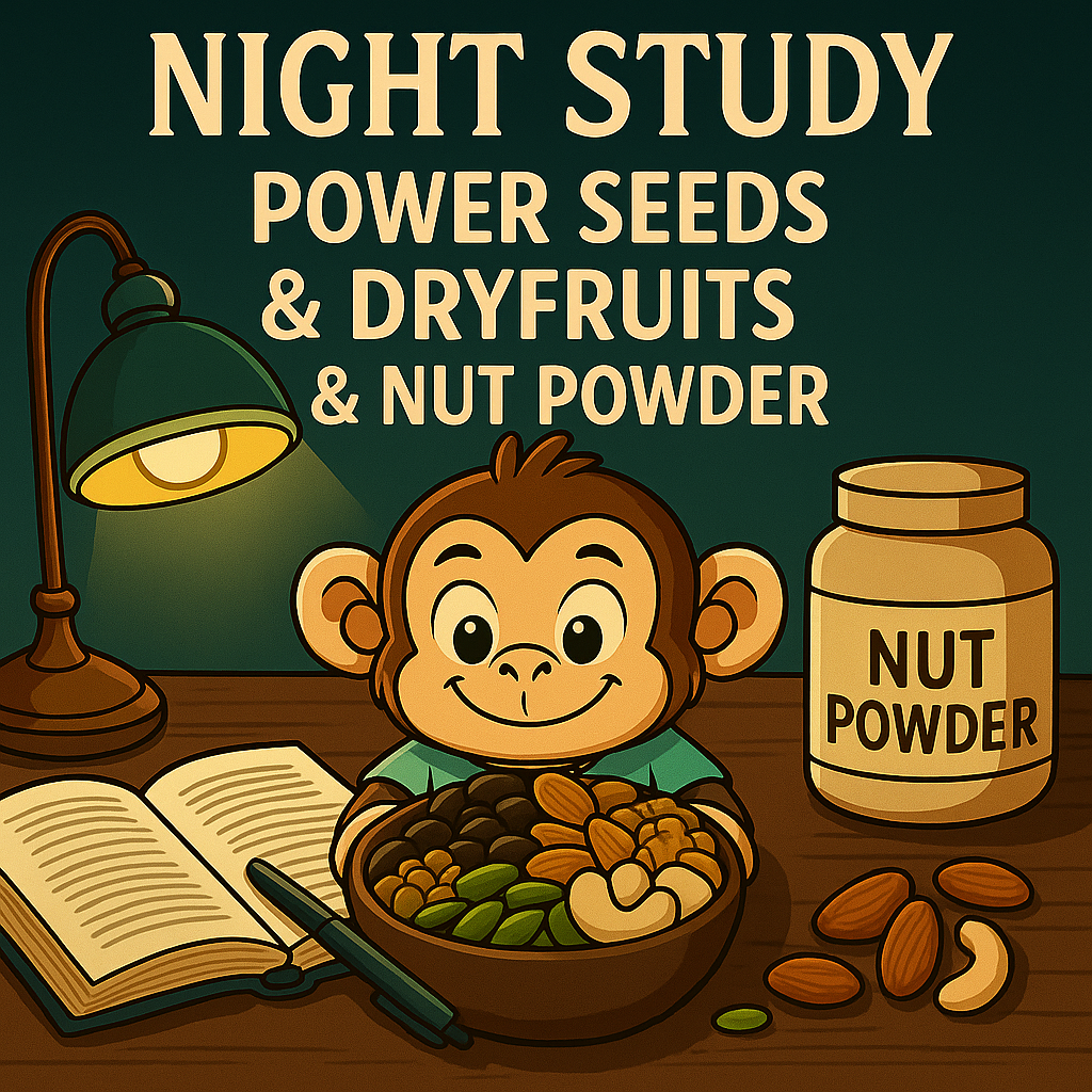 🌙 Night Study Power Seeds -Stay Alert • Boost Brain Oxygen • Power Through Late Nights