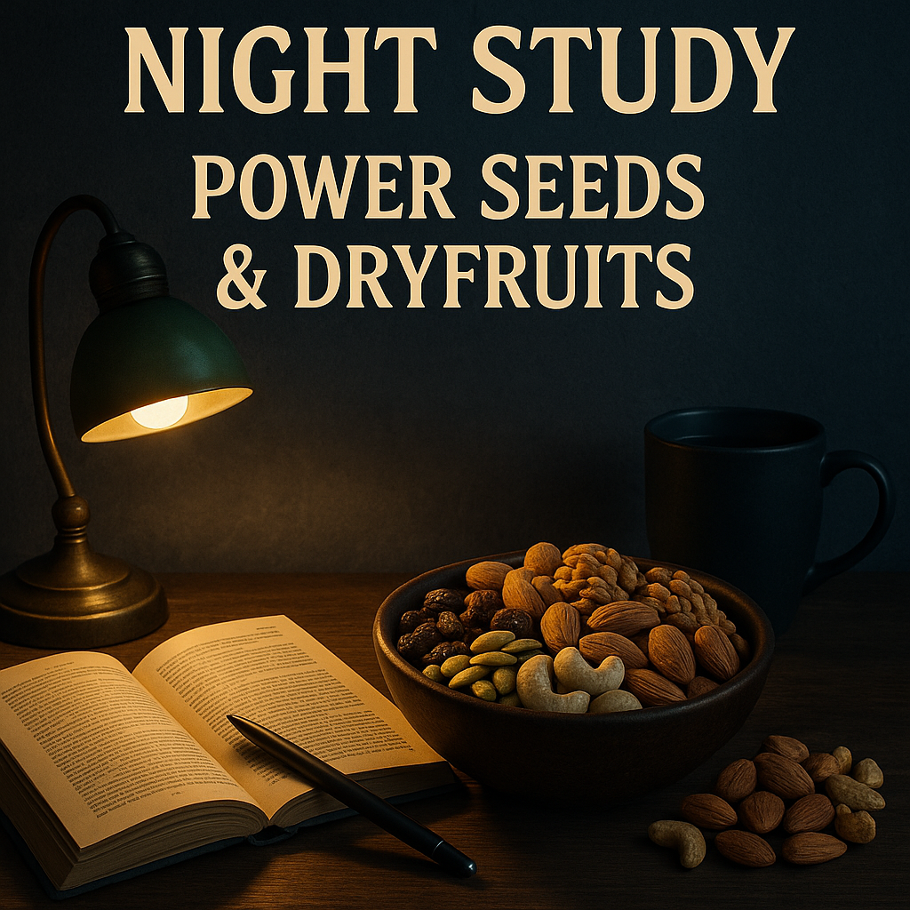 🌙 Night Study Power Seeds -Stay Alert • Boost Brain Oxygen • Power Through Late Nights